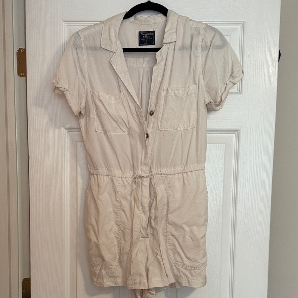Abercrombie & Fitch Cream Mini Dress